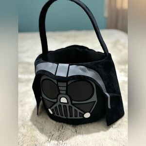 Disney Star Wars Darth Vader Black Velvet Plush Basket